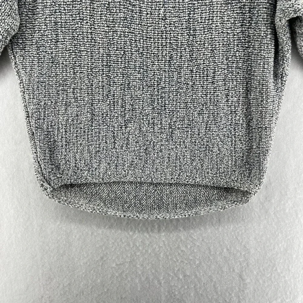 Lou & Grey Sweater Women's Sz S Gray Knitted Cold Shoulder Sleeve Pullover - Picture 7 of 12